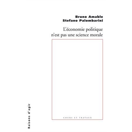L'économie politique n'est pas une science morale