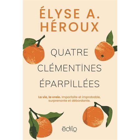 Quatre clémentines éparpillées
