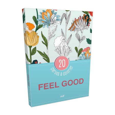 Feel good : 20 cartes à colorier, Cartes à colorier