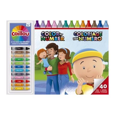 Coloriage par numero, Caillou 3D